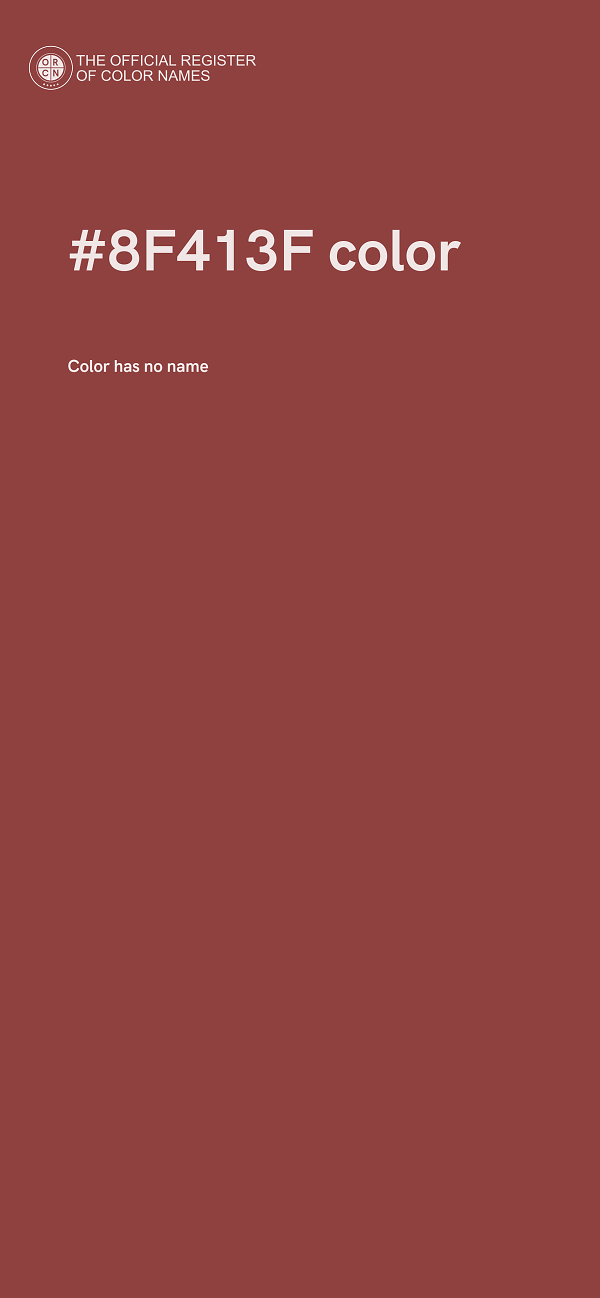#8F413F color image