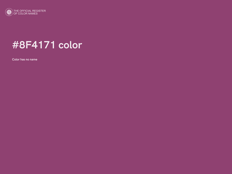 #8F4171 color image