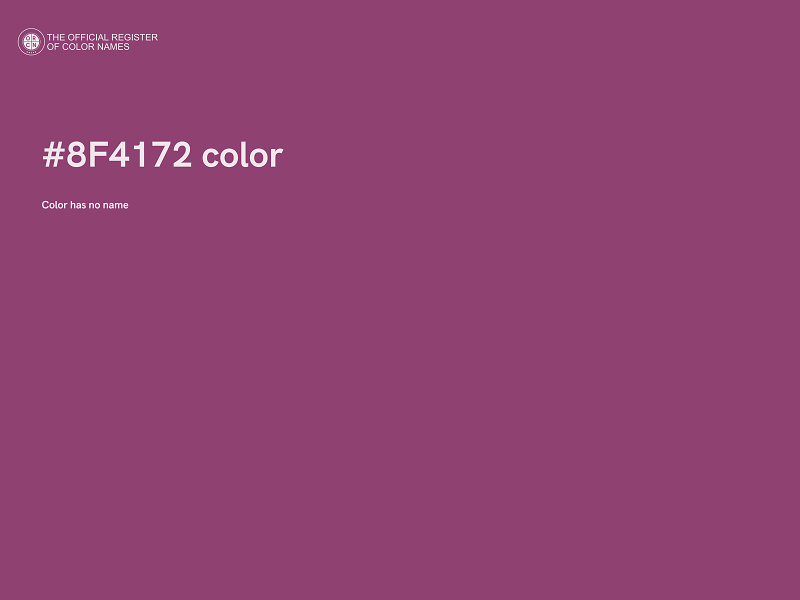 #8F4172 color image