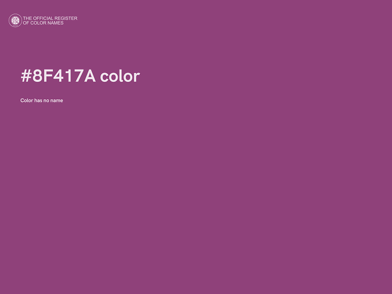 #8F417A color image