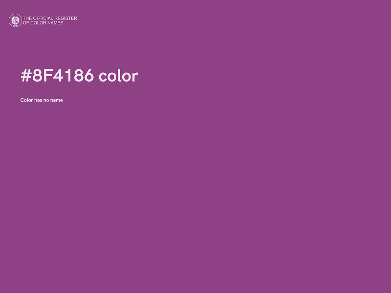 #8F4186 color image