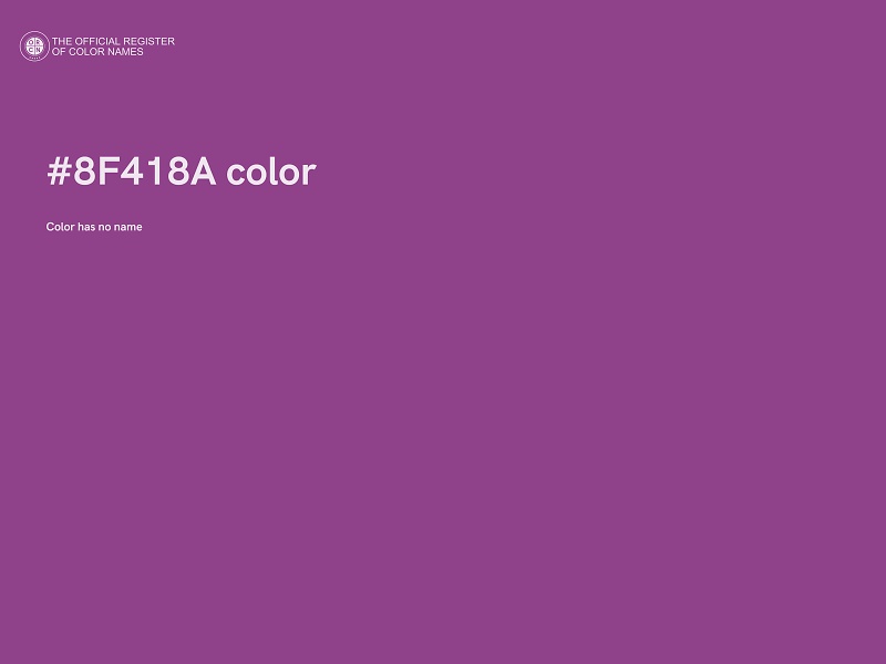 #8F418A color image