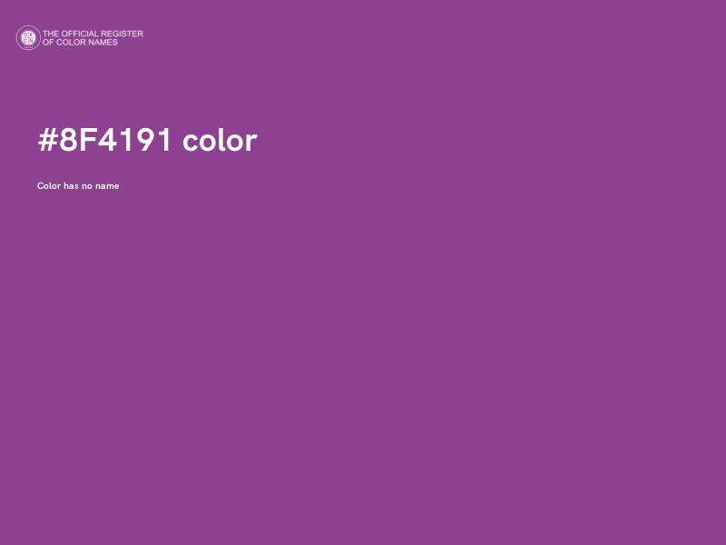 #8F4191 color image