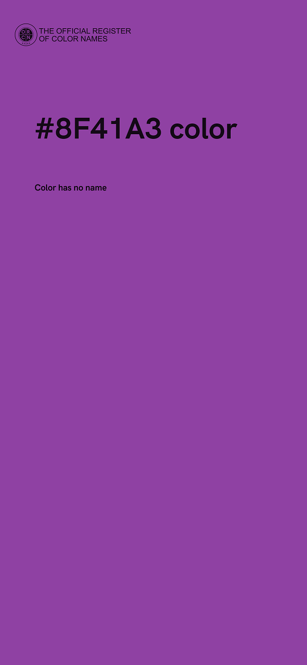 #8F41A3 color image
