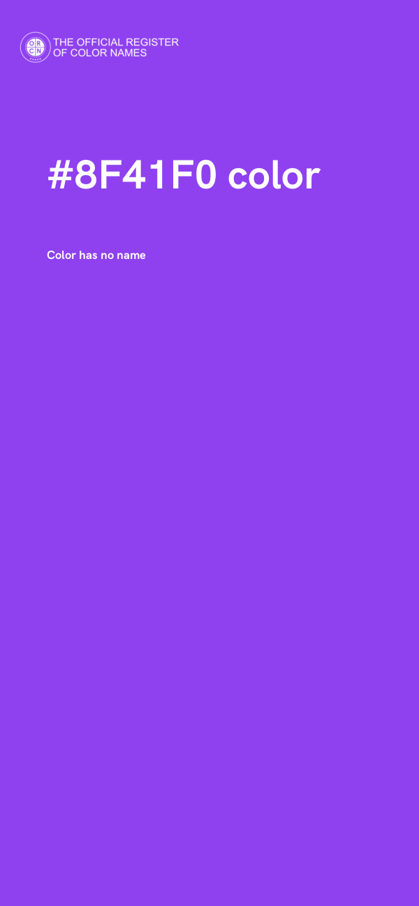 #8F41F0 color image