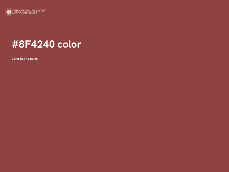 #8F4240 color image