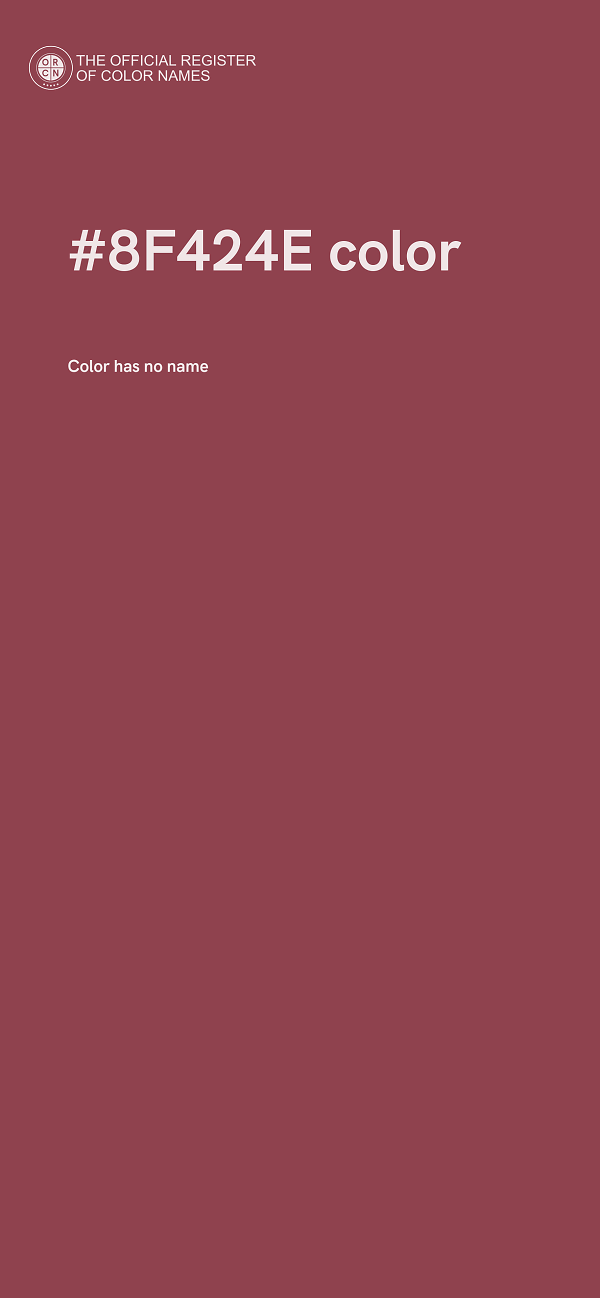 #8F424E color image