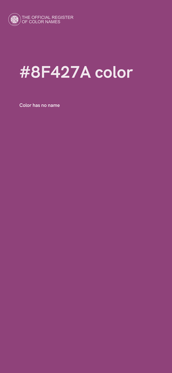 #8F427A color image