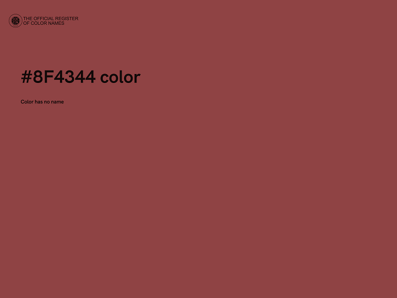 #8F4344 color image