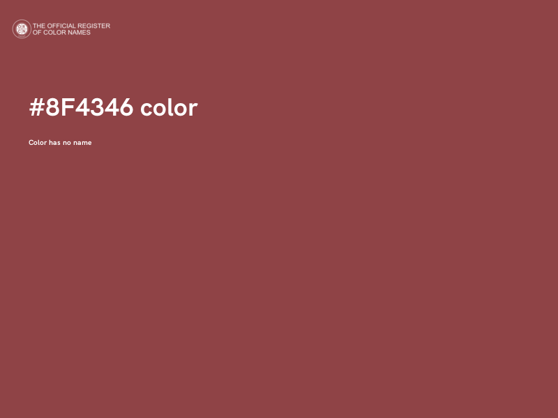 #8F4346 color image