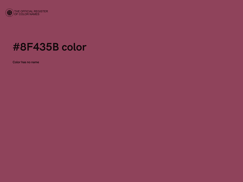 #8F435B color image