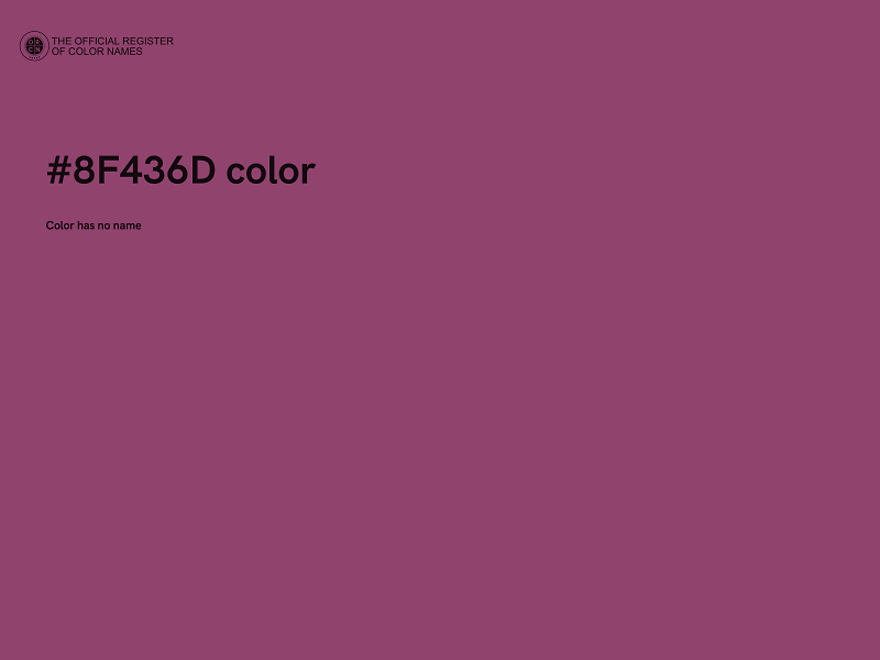 #8F436D color image