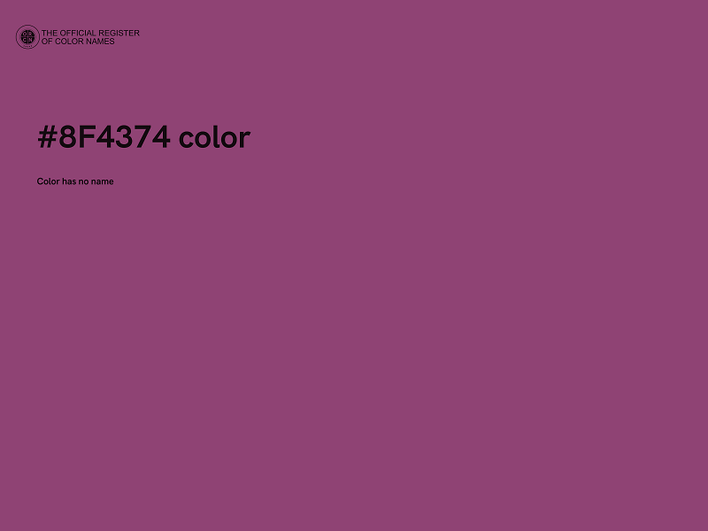 #8F4374 color image