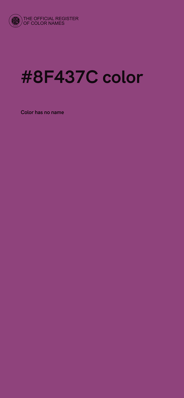 #8F437C color image
