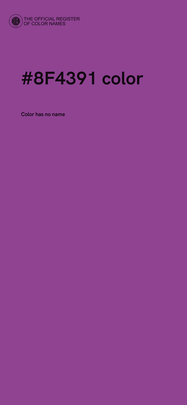 #8F4391 color image