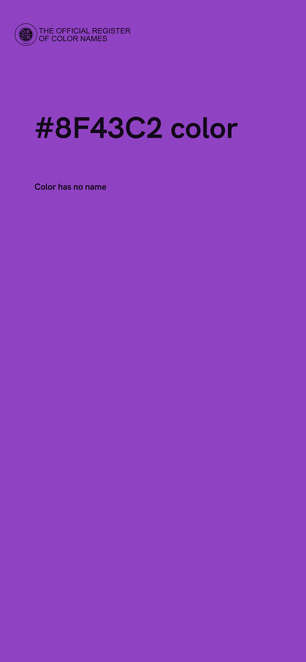 #8F43C2 color image