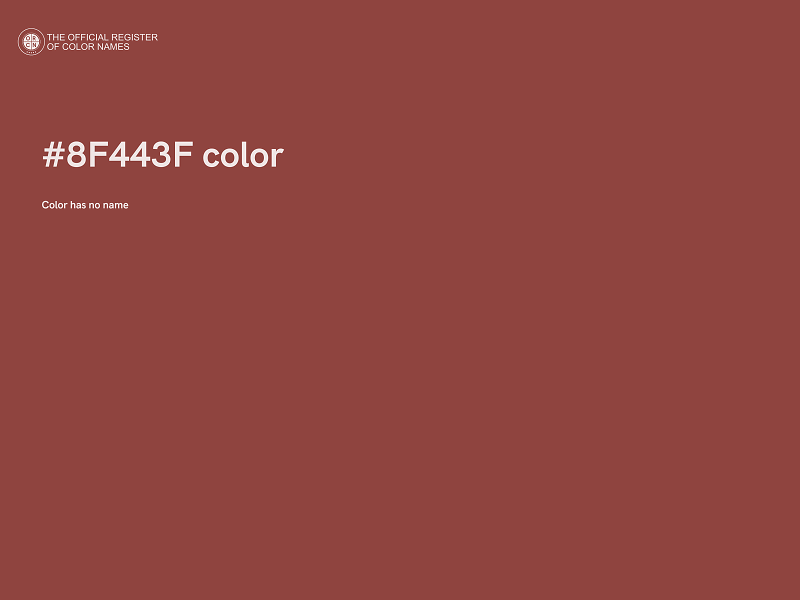 #8F443F color image