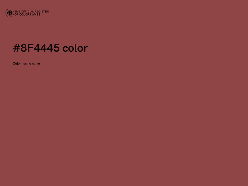 #8F4445 color image