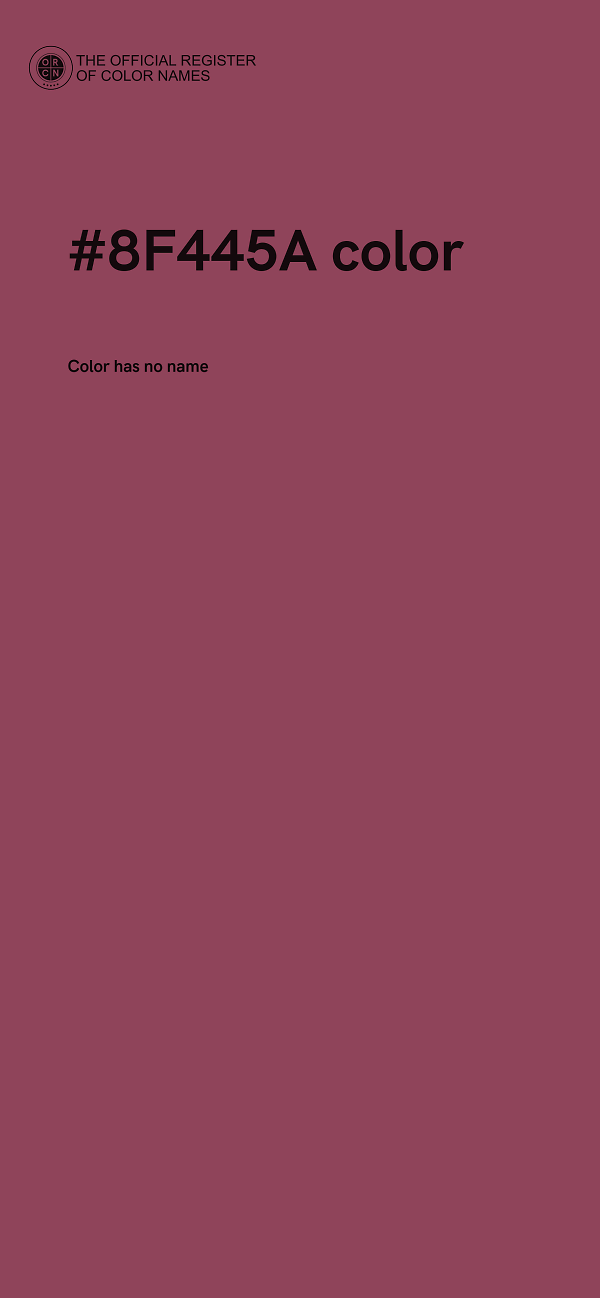 #8F445A color image
