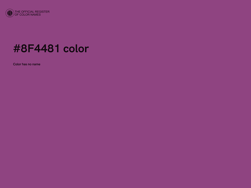 #8F4481 color image