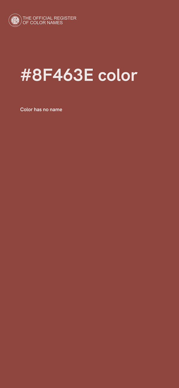 #8F463E color image