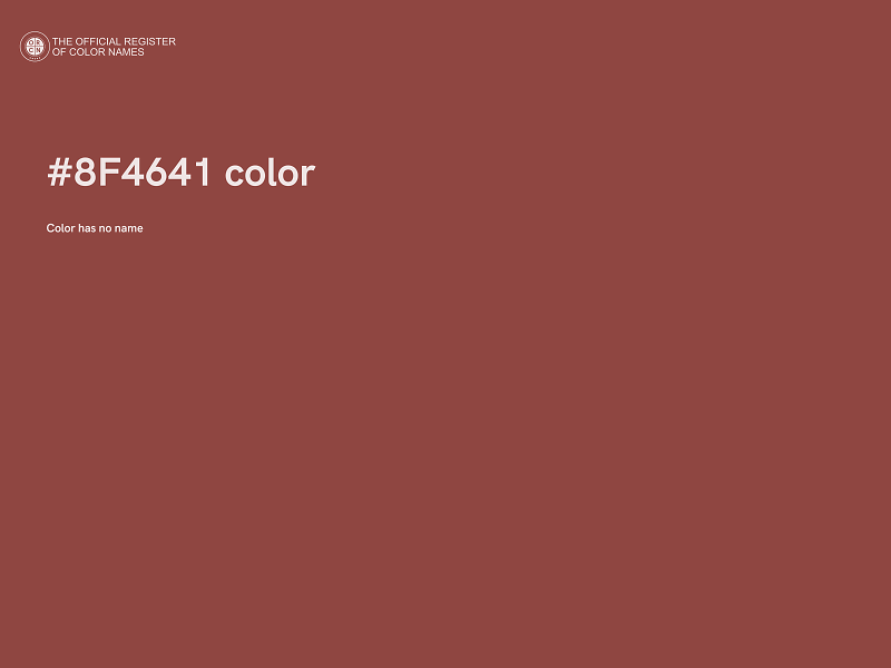 #8F4641 color image