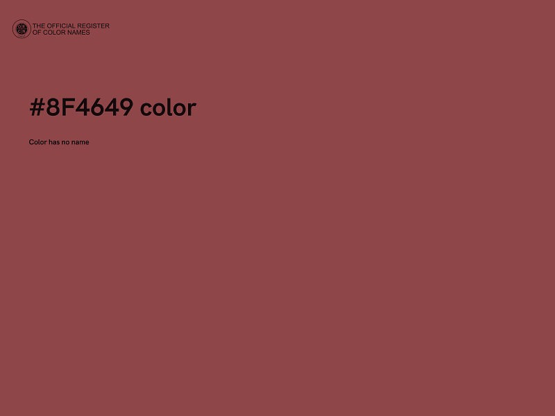 #8F4649 color image