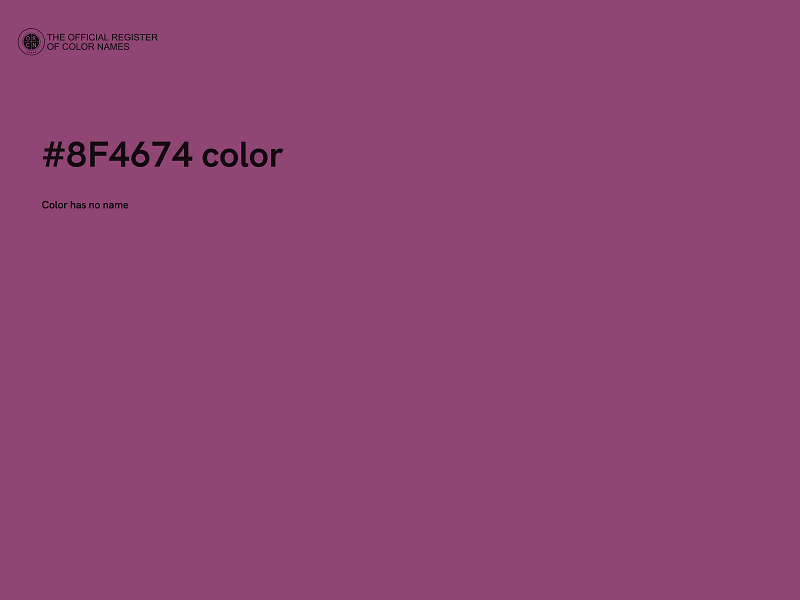 #8F4674 color image