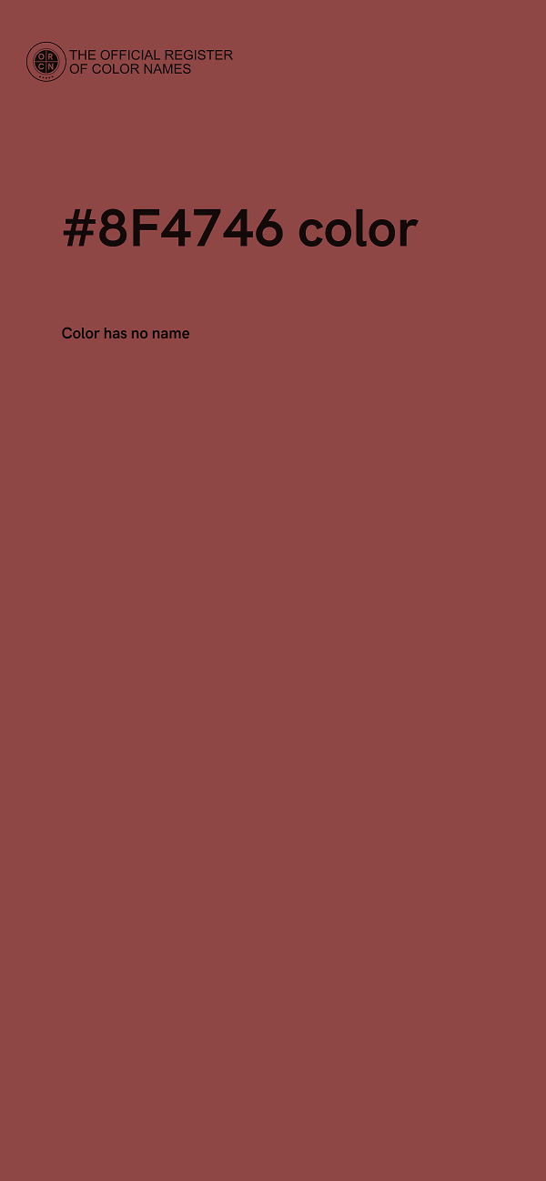 #8F4746 color image