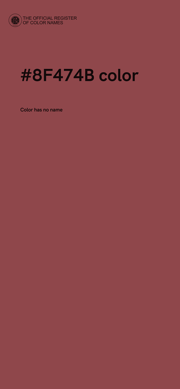 #8F474B color image