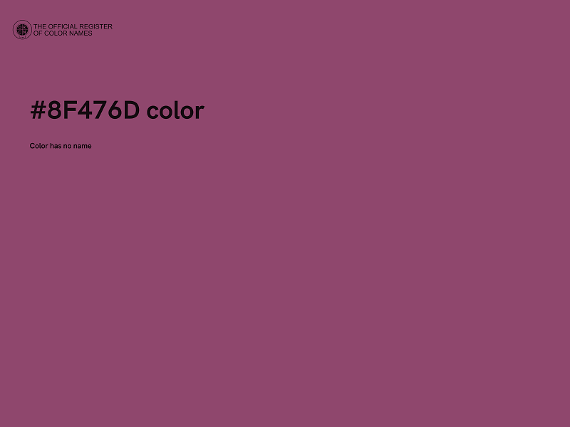 #8F476D color image