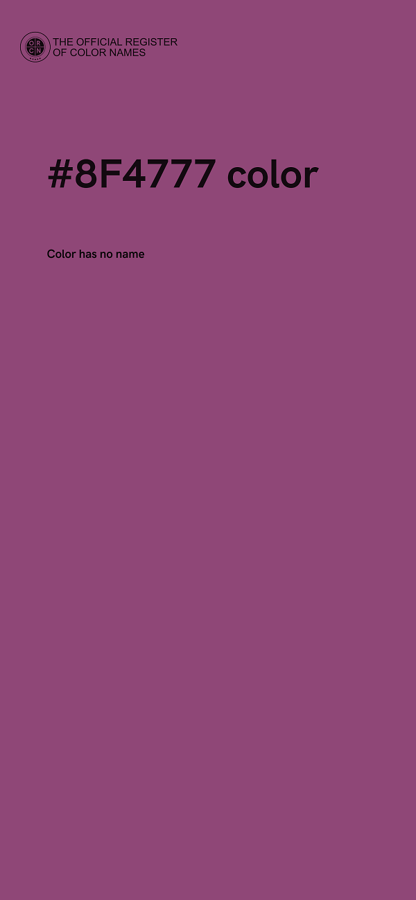 #8F4777 color image