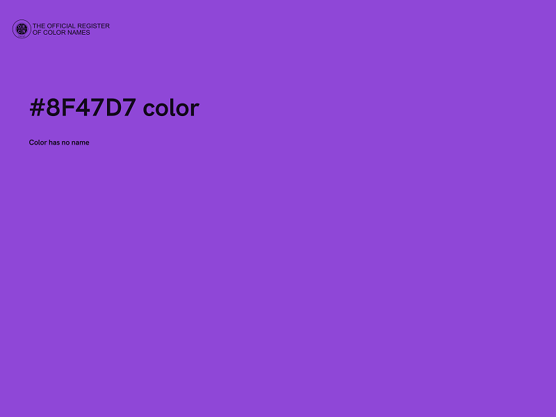 #8F47D7 color image