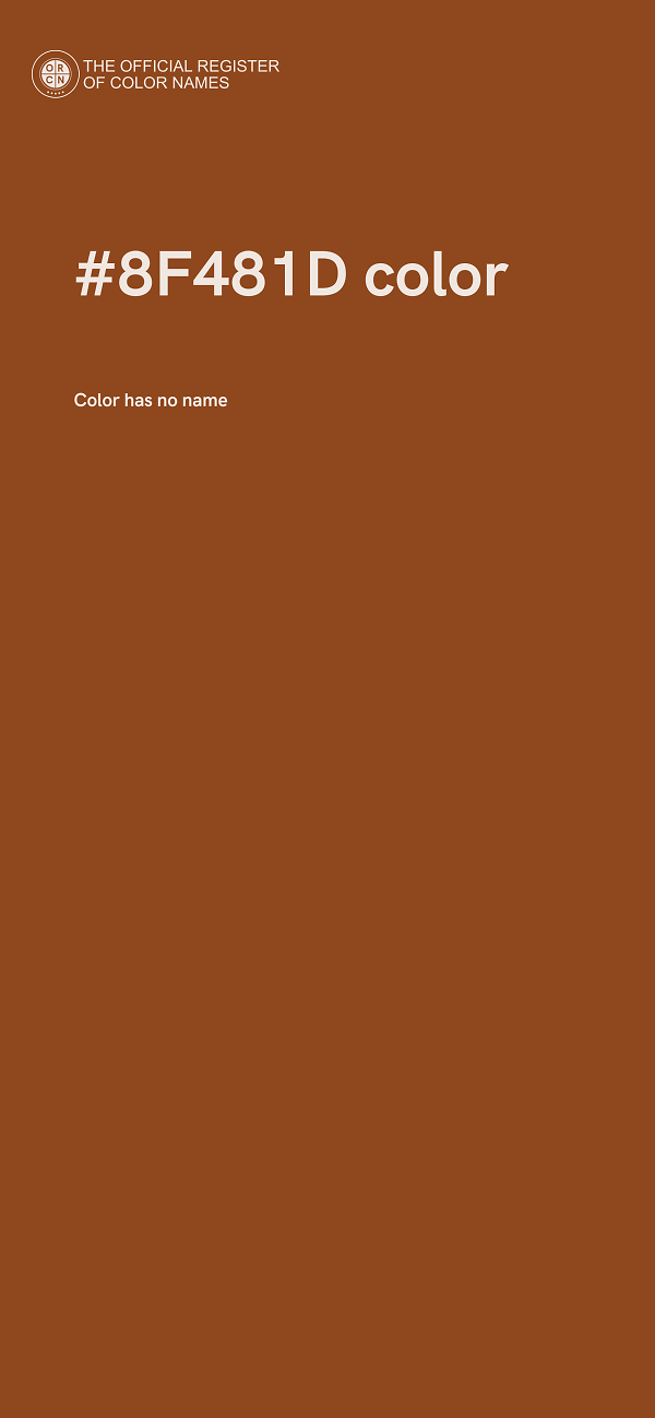 #8F481D color image