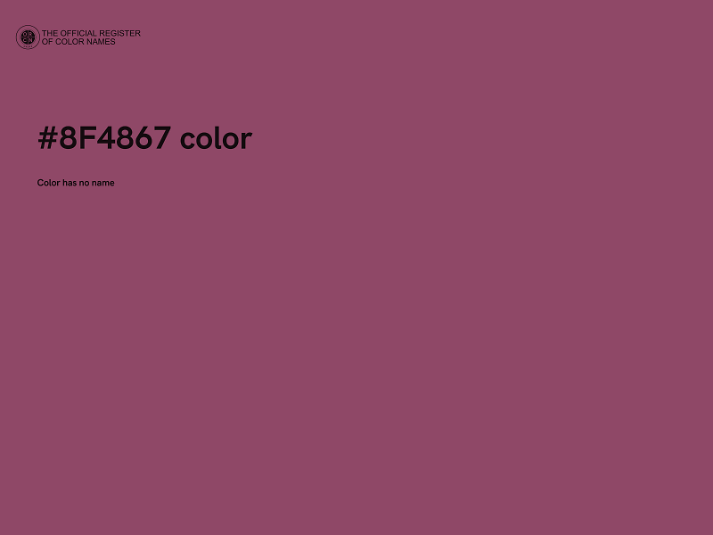 #8F4867 color image