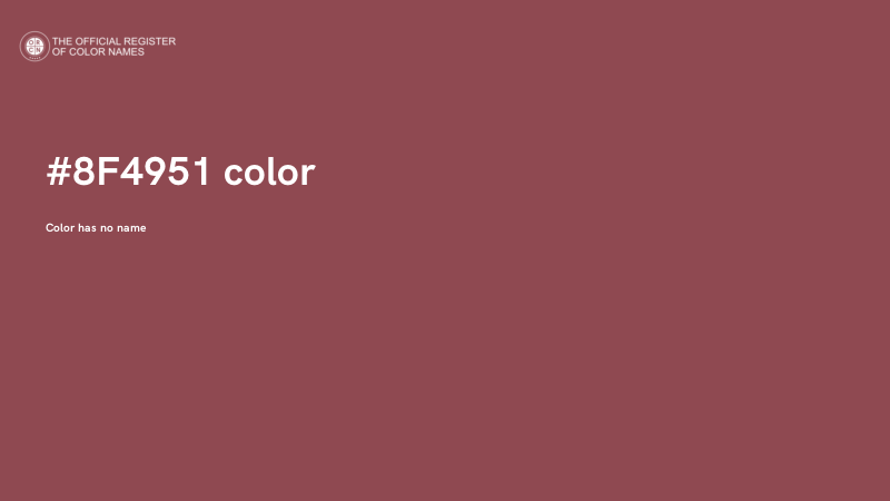 #8F4951 color image