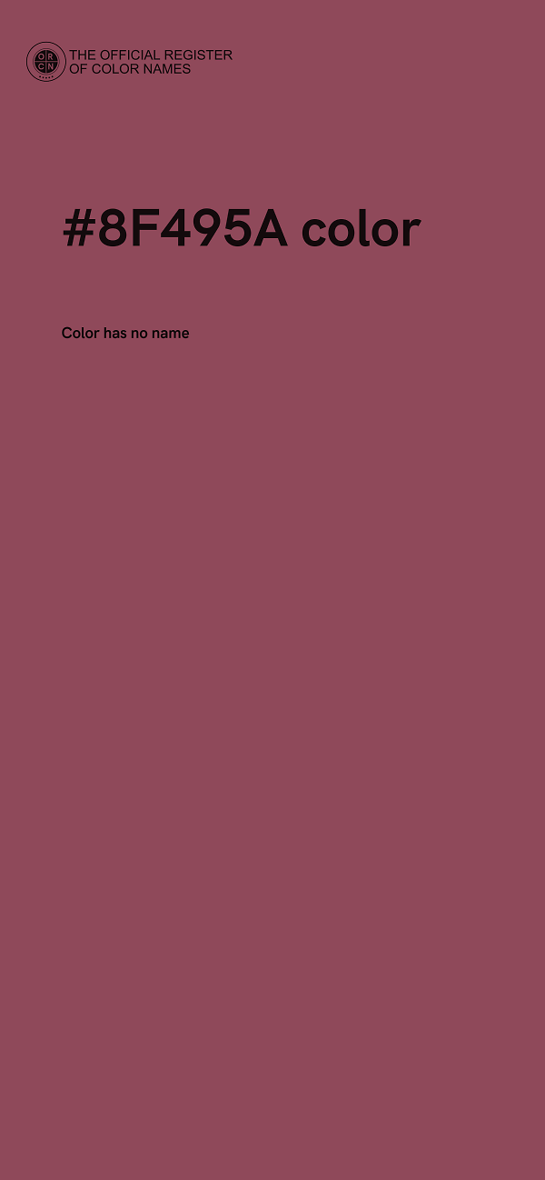 #8F495A color image