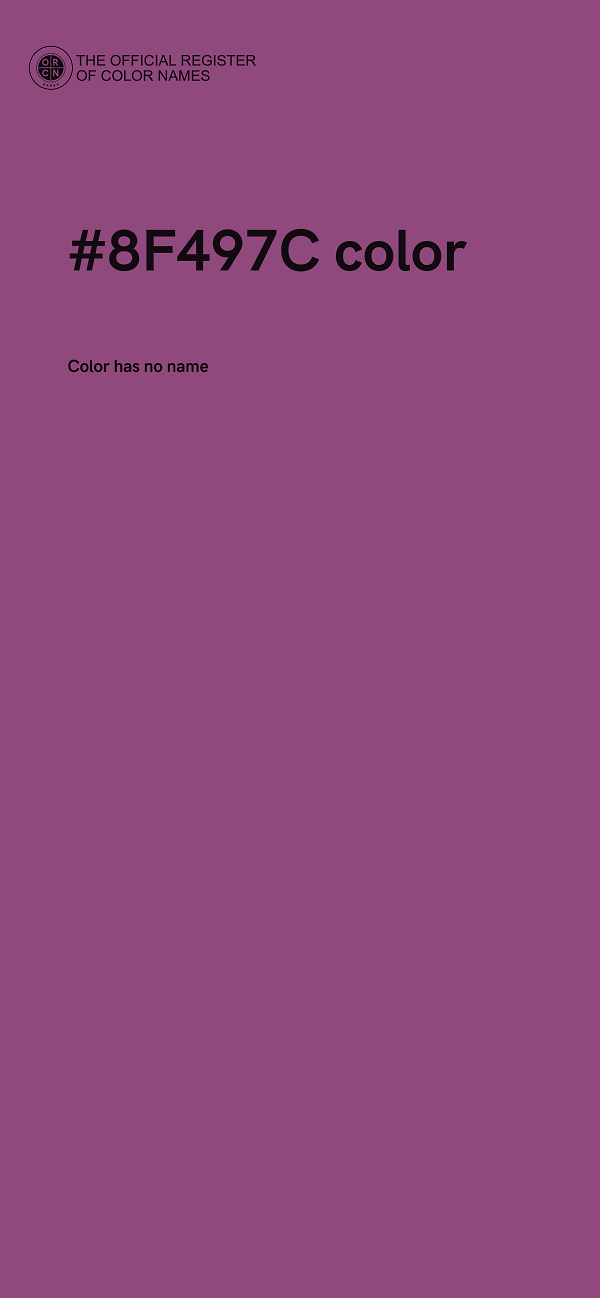 #8F497C color image