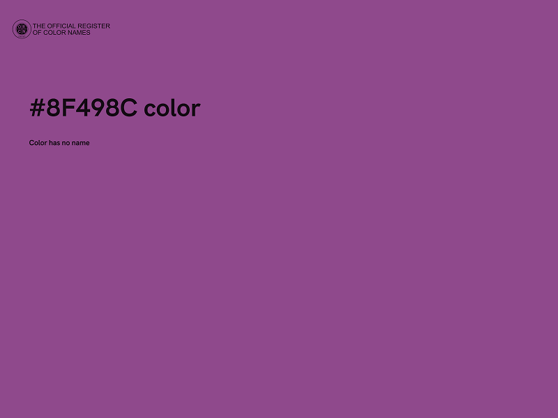 #8F498C color image
