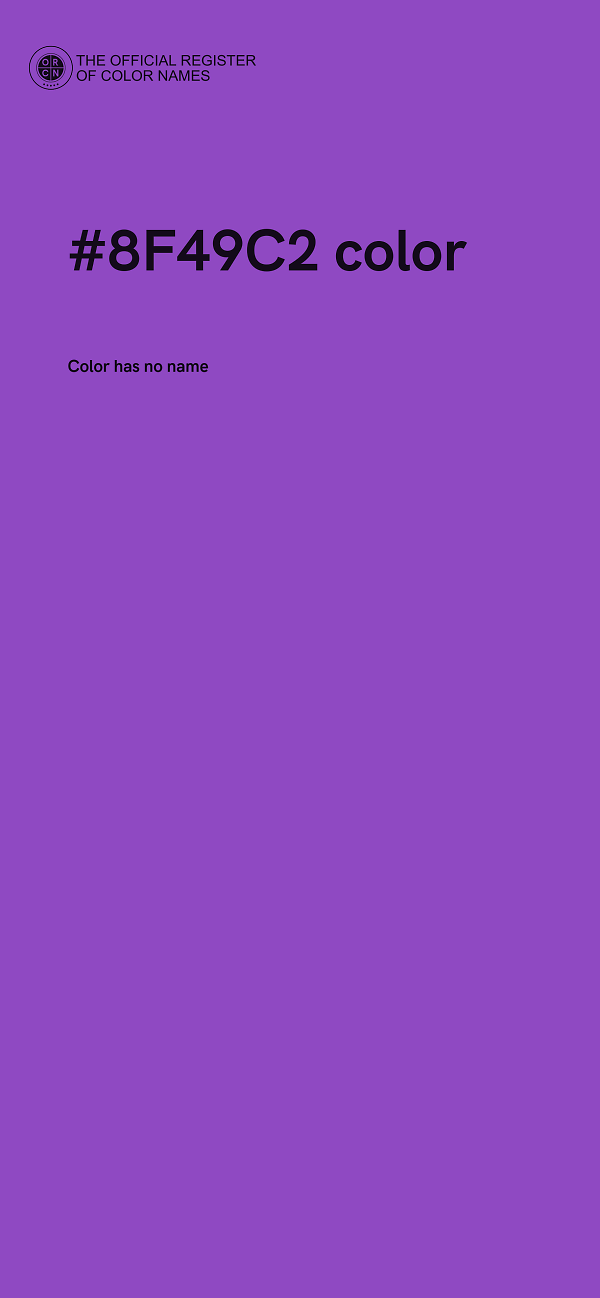 #8F49C2 color image