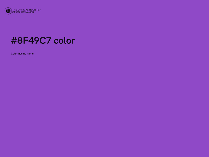 #8F49C7 color image