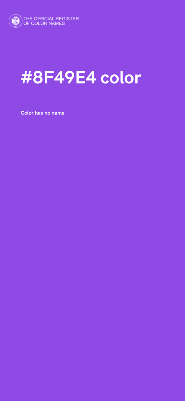 #8F49E4 color image