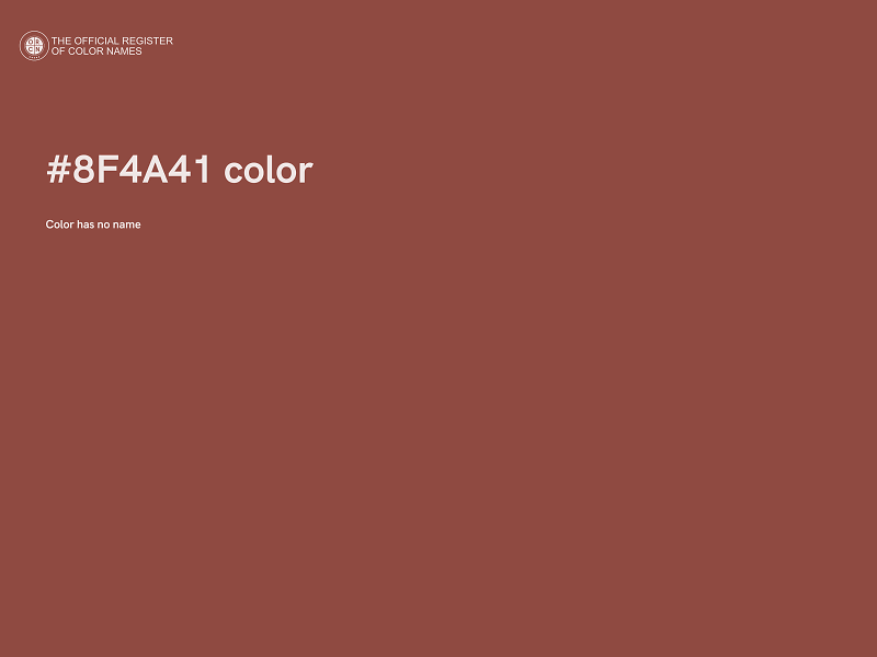 #8F4A41 color image