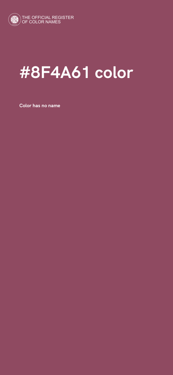 #8F4A61 color image