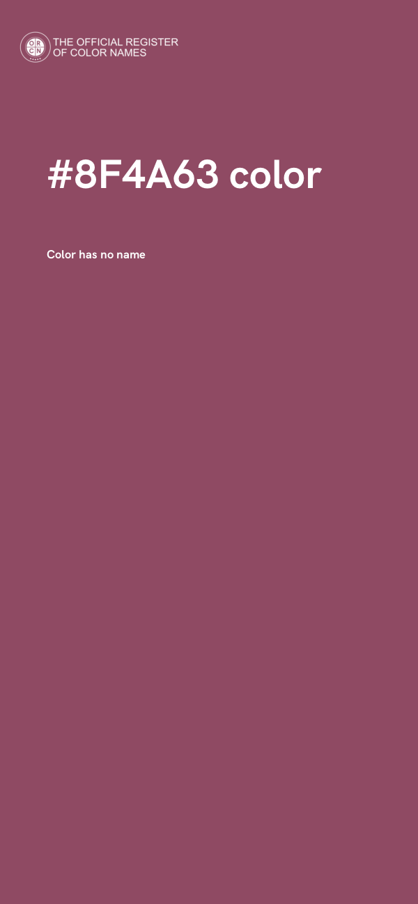 #8F4A63 color image