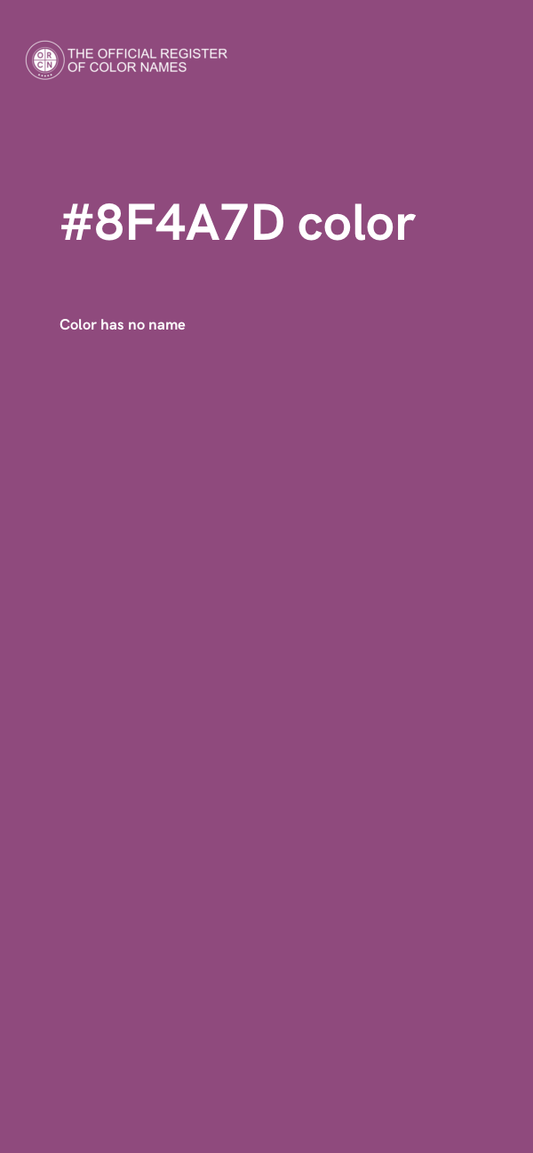 #8F4A7D color image