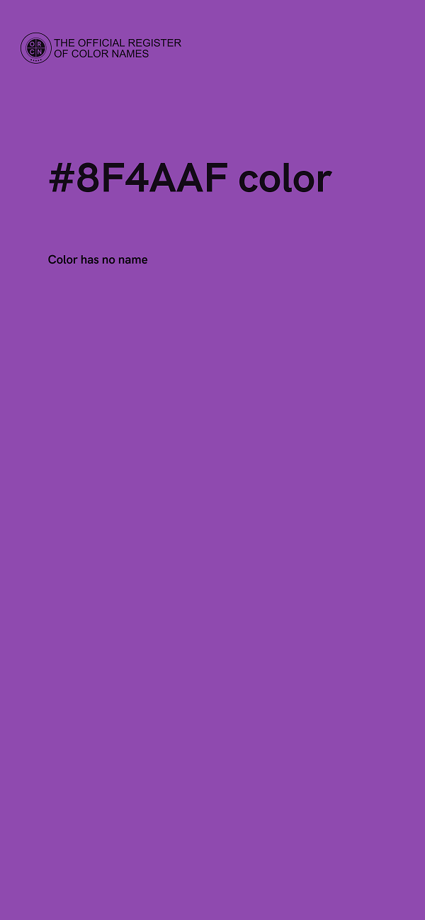 #8F4AAF color image