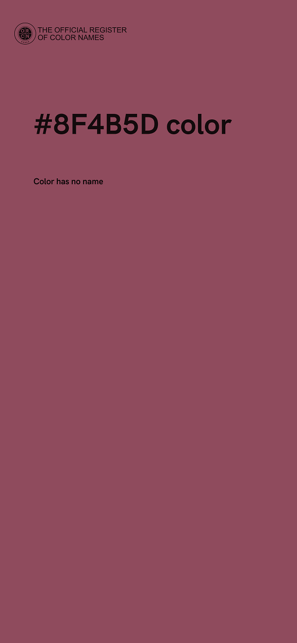 #8F4B5D color image