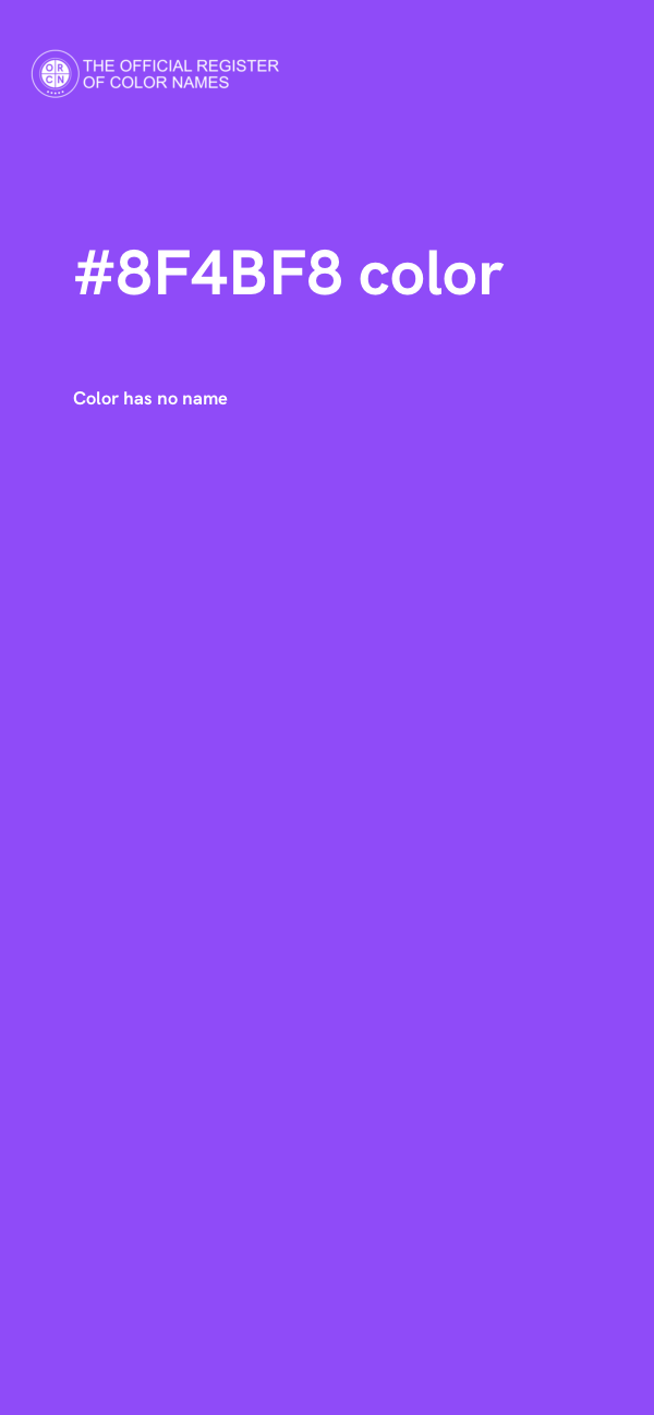 #8F4BF8 color image