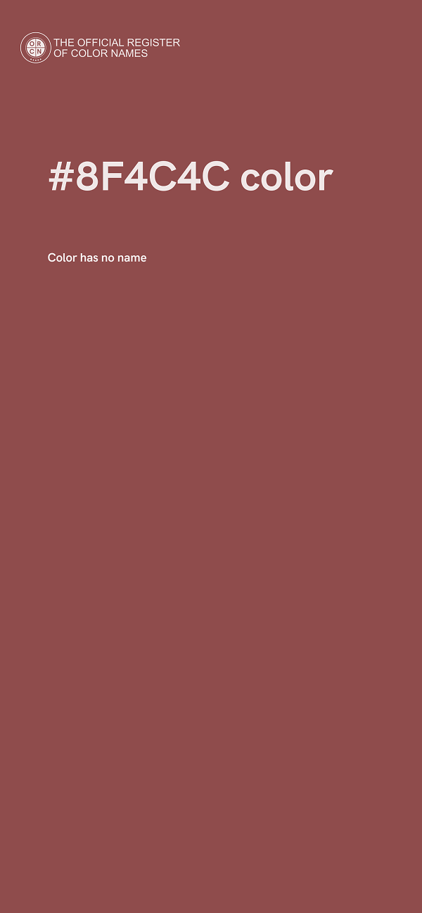 #8F4C4C color image